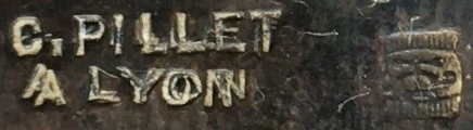 French silverplate maker: Pillet C.