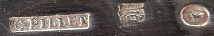 French silverplate maker: Pillet C.