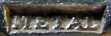 French additional silverplate mark: METAL
