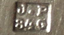 French silverplate maker not identified JP