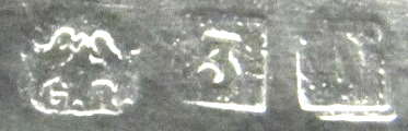 French silverplate maker not identified G.R.