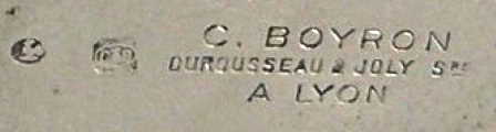 French silverplate maker: Boyron Claudius Louis