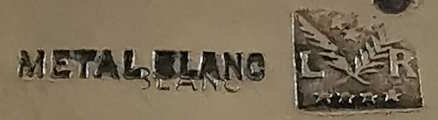 French silverplate maker: not identified LR