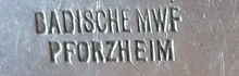 Badische Metallwarenfabrik - Pforzheim