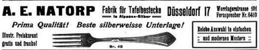 Natorp A.E (successor to A. Wieder) - Dsseldorf