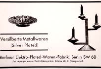 Berliner Elektro-Plated-Waren-Fabrik - Berlin-Lichterfelde