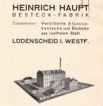 Haupt Heinrich - Ldenscheid i. Westfalen