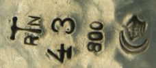 unidentified German silver maker: R N