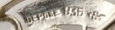 unidentified German silver maker: R and arrow