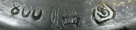 unidentified German silver maker: S
