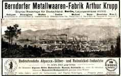 Berndorfer Metallwarenfabrik A. Krupp AG - Berndorf / sterreich: old advertisement