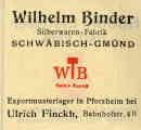 Wilhelm Binder - Schwbisch Gmnd