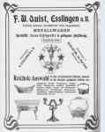 Quist F.W. - Esslingen a. Nahe: 1904 adv