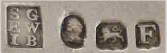 Samuel Godbehere, Edward Wigan & James Bult, London 1801 hallmark Samuel Godbehere, Edward Wigan & James Bult, London 1801 hallmark