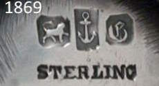 Gorham Mfg Co mark 1869 STERLING