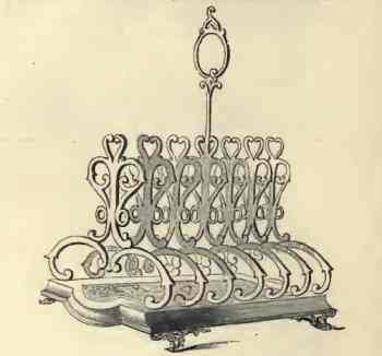 Thomas Prime & Son, Toast Rack presented at the 1851 Great Exhibition