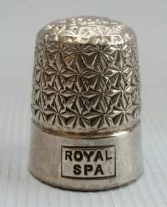 silver thimble celebrating Queen Elizabeth II Coronation