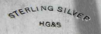 Henry Griffith & Sons, STERLING SILVER mark