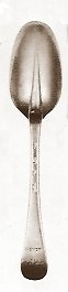 Hanoverian Rat Tail pattern silver spoon
