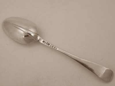 Hanoverian Rat Tail pattern silver spoon