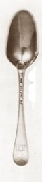 Hanoverian with single drop pattern silver spoon