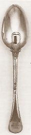 Hanoverian Military Thread pattern silver spoon
