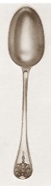 Hanoverian Thread Shell and Drop pattern silver spoon