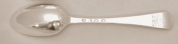 Hanoverian pattern silver spoon