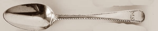 Hanoverian Feather Edge pattern silver spoon