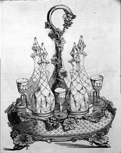 liquor stand presented at the 1851 London Great exhibition