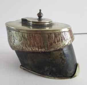 horse hoof inkwell