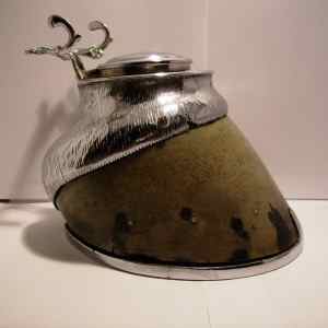 horse hoof inkwell