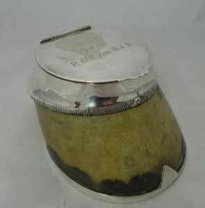 horse hoof inkwell
