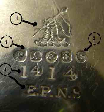 Silverplate mark of PHILIP ASHBERRY & SONS