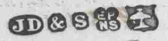Silverplate mark of JAMES DEAKIN & SONS Silverplate mark of JAMES DEAKIN & SONS