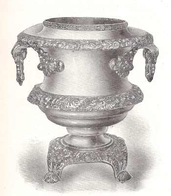 wine cooler ring handles and heavy ornate mounts, 1819