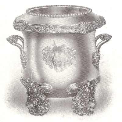 wine cooler, heavy ornate mounts, 1820