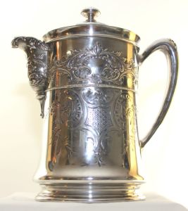 silverplated ice water pitcher