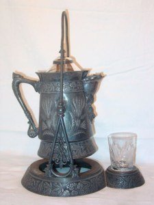 silverplated ice water pitcher