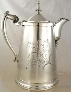 silverplated ice water pitcher