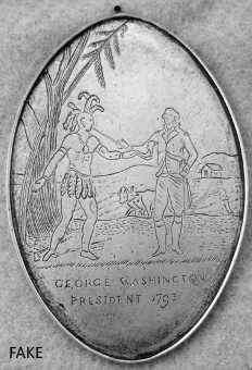 fake Indian Peace Medal