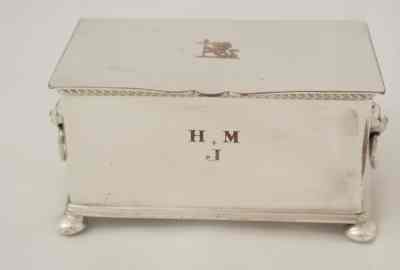 Old Sheffield Plate inkstand