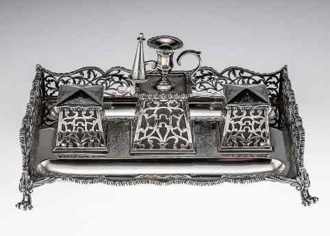 Inkstand: Thomas & Fox, 1856