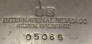 International Silver Co mark
