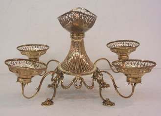 silver epergne, London 1789