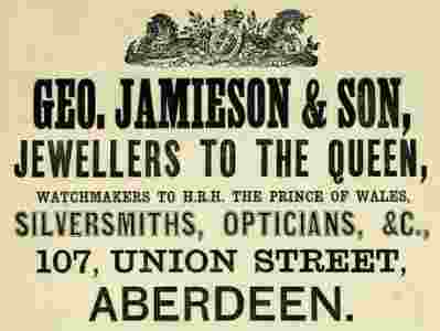 George Jamieson & Son: ancient advertisement