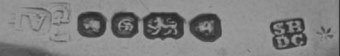 George Jamieson mark accompanying that of Hayne & Cater: London 1842 hallmark George Jamieson mark accompanying that of Hayne & Cater: London 1842 hallmark