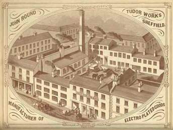 Tudor Works of John Round & Son in an ancient advertisement