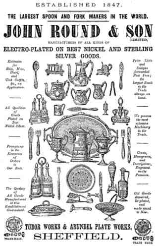 an ancient advertisement of John Round & Son