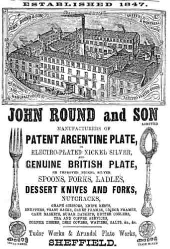 an ancient advertisement of John Round & Son